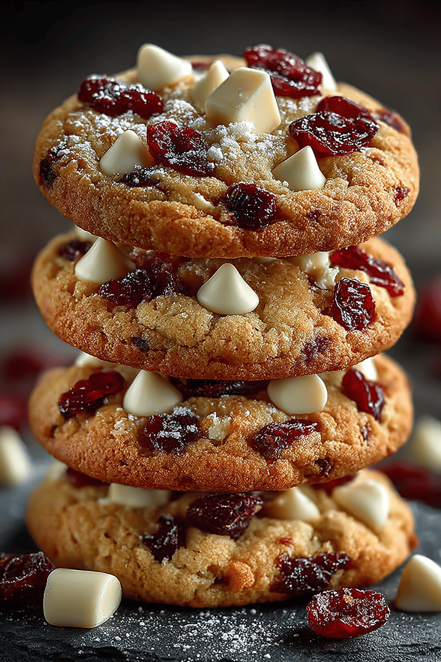Fresh Cranberry and White Chocolate Cookie Recipe