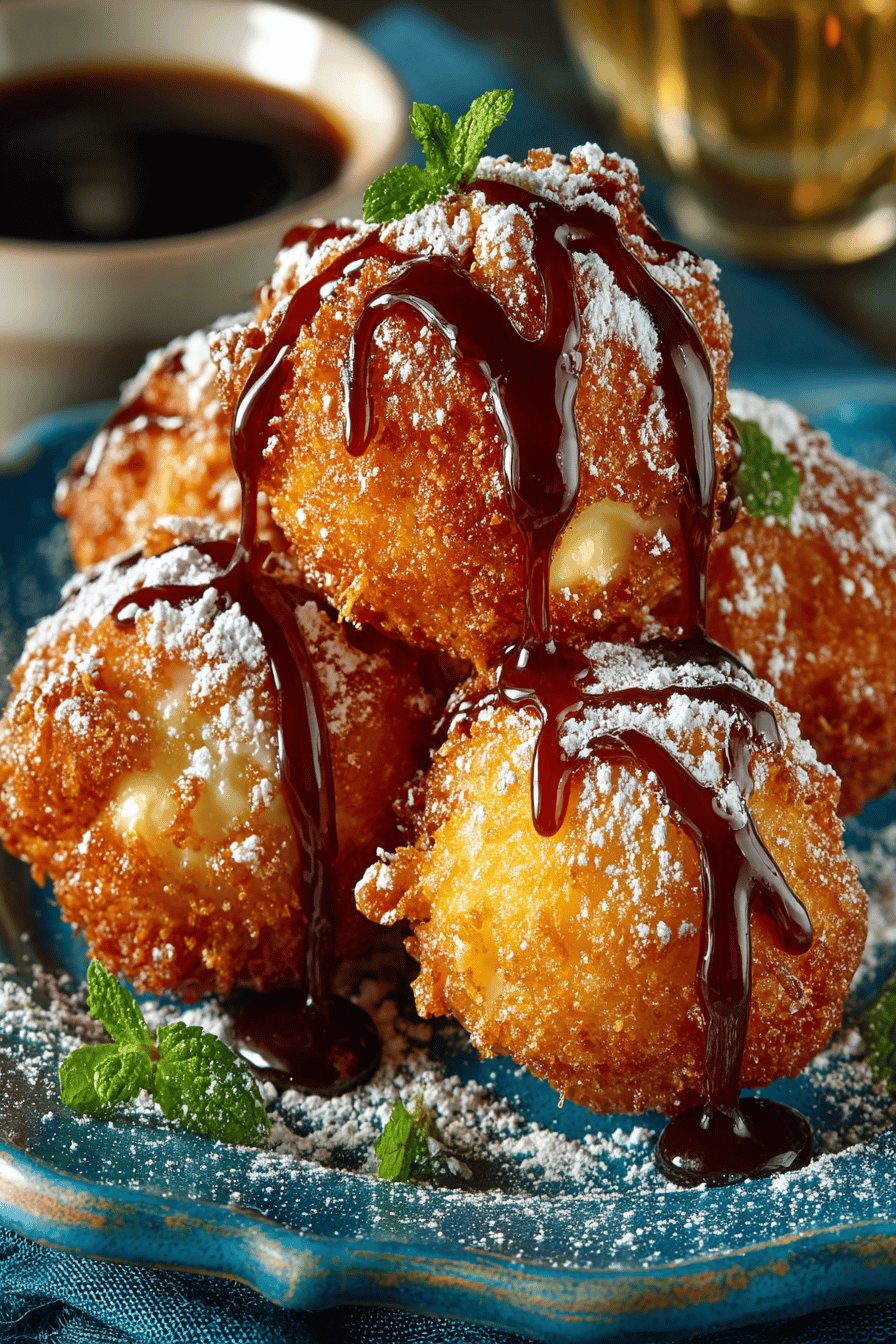 Funnel Cake Bites Recipe How to Make Bite-Sized Delights final dish beautifully presented and ready to serve