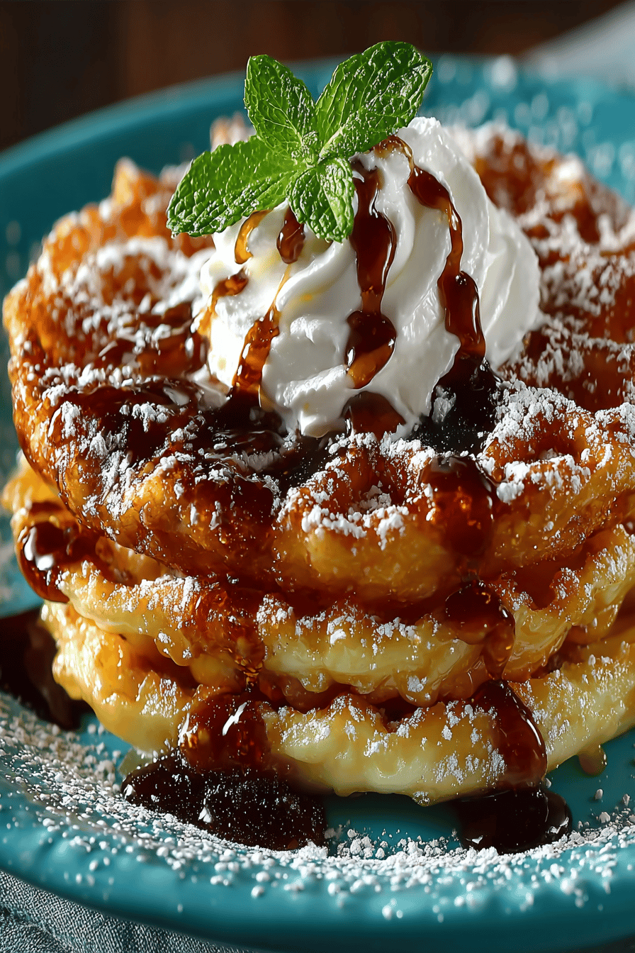 Funnel Cakes Recipe - Learn How to Make Delicious Carnival Treats at Home ingredients organized and measured on kitchen counter