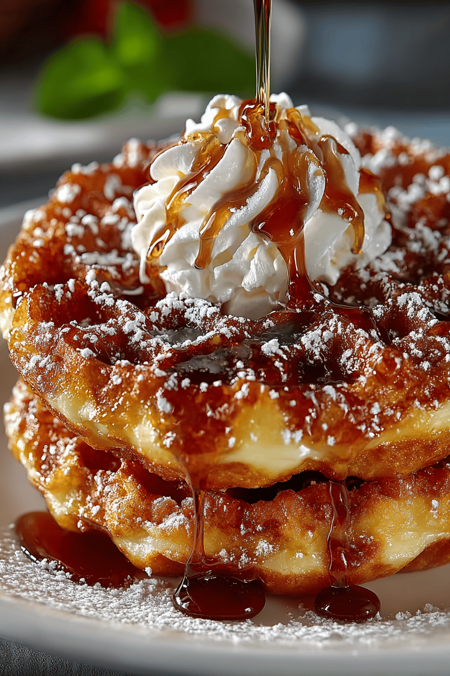 Funnel Cakes Recipe - Learn How to Make Delicious Carnival Treats at Home final dish beautifully presented and ready to serve