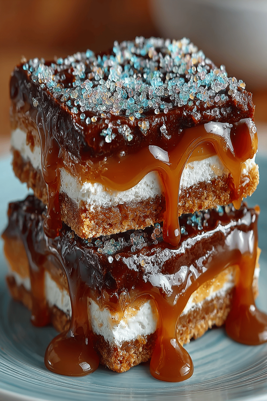 Graham Cracker Toffee Bars Featured on Today Show final dish beautifully presented and ready to serve