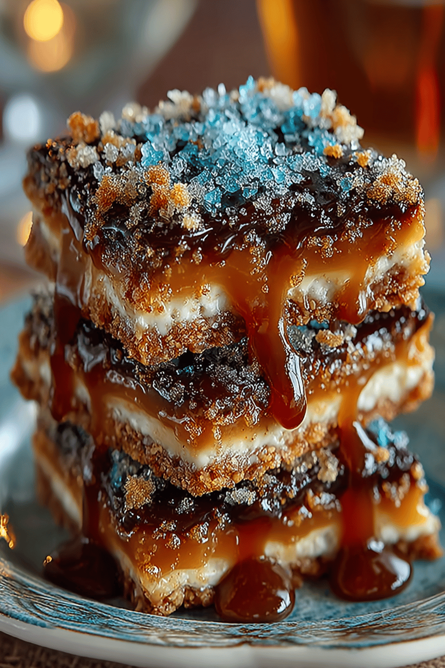 Graham Cracker Toffee Bars Featured on Today Show slice on plate showing perfect texture and swirl pattern
