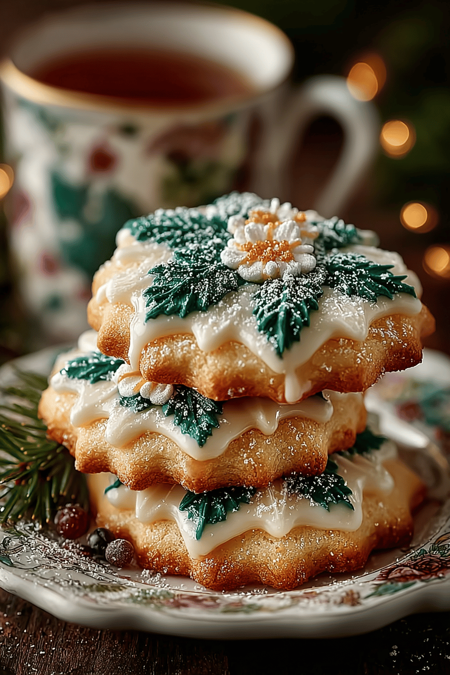 Grandma's Traditional Irish Sugar Cookies Recipe slice on plate showing perfect texture and swirl pattern
