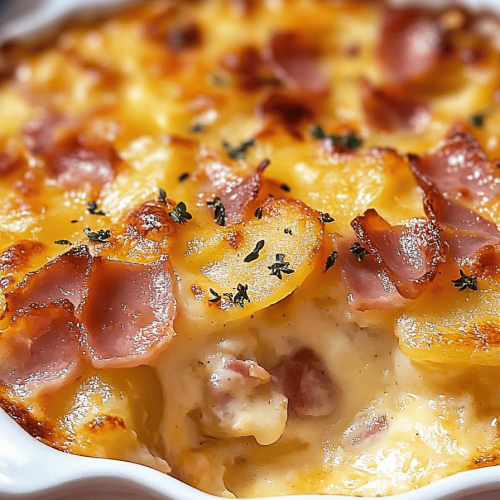 Ham and Au Gratin Potato Casserole: Delicious Recipe
