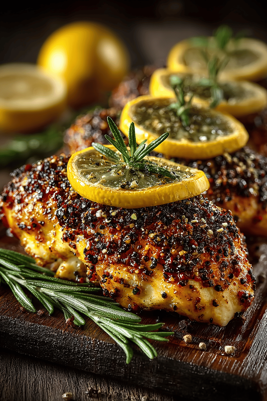 Healthy Baked Lemon Chicken Recipe A Light and Nutritious Meal Option slice on plate showing perfect texture and swirl pattern