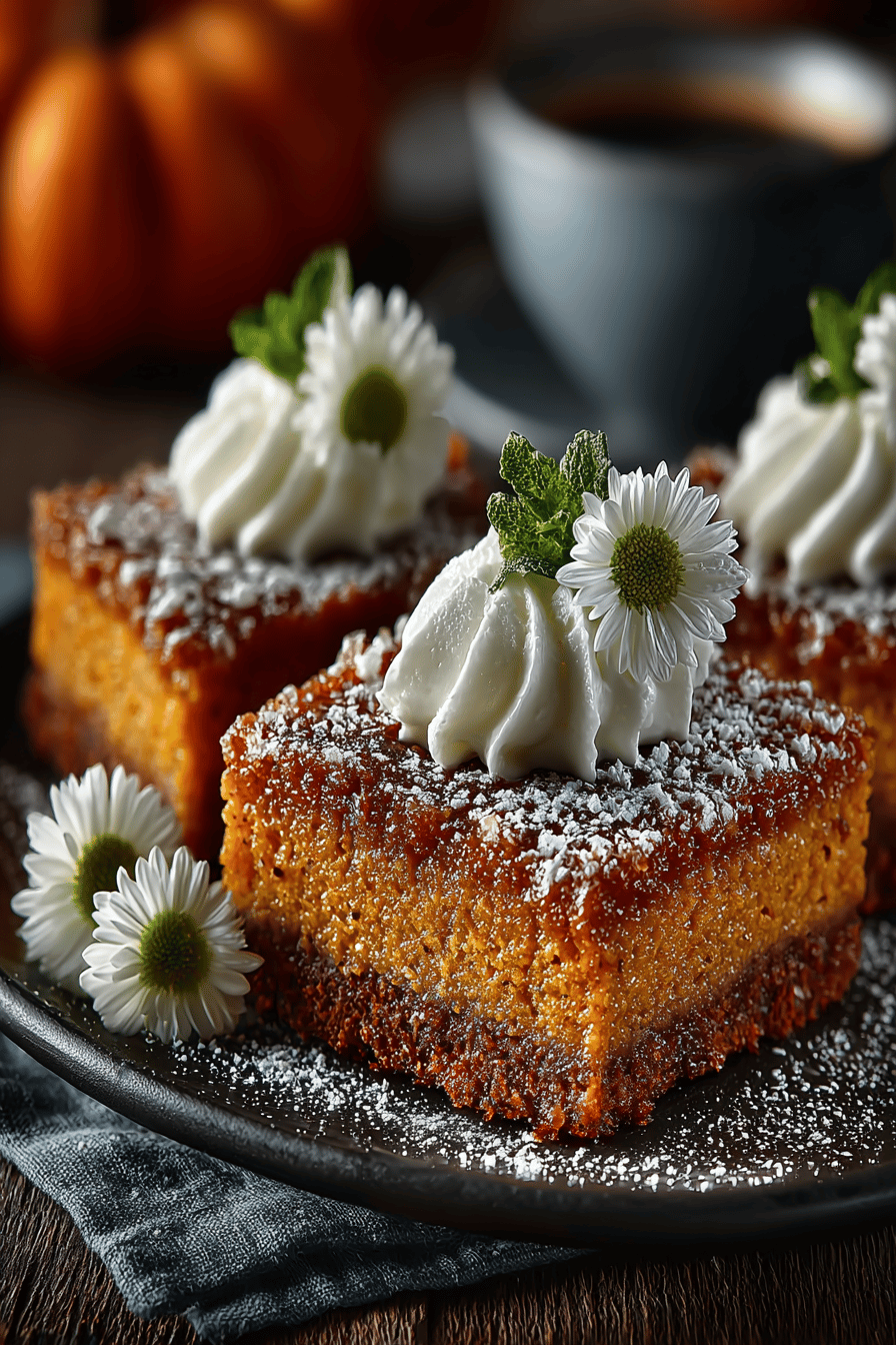 Healthy Pumpkin Pie Bars Recipe final dish beautifully presented and ready to serve