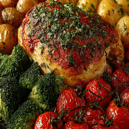Healthy Roasted Chicken and Vegetables Recipe from RecipesFiber