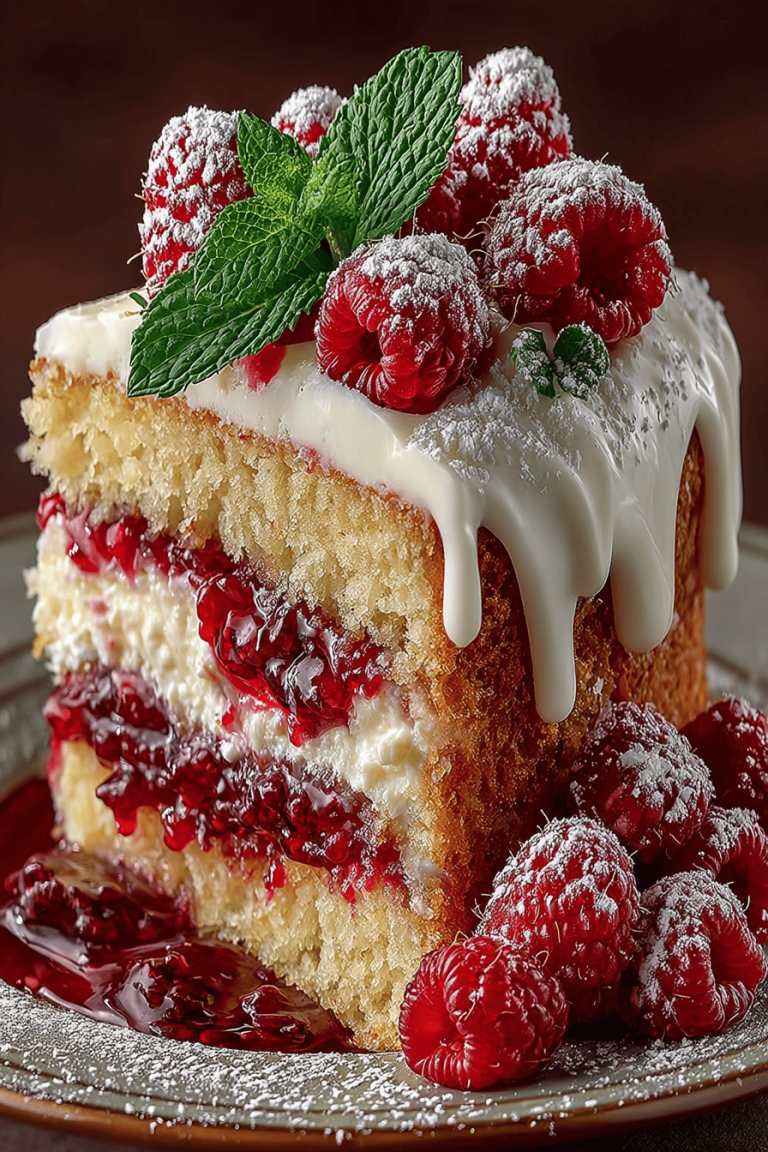 Heavenly White Chocolate Raspberry Cake Recipe
