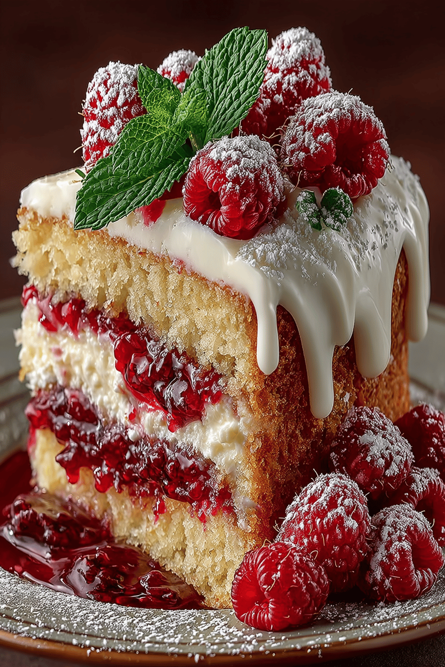 Heavenly White Chocolate Raspberry Cake Recipe