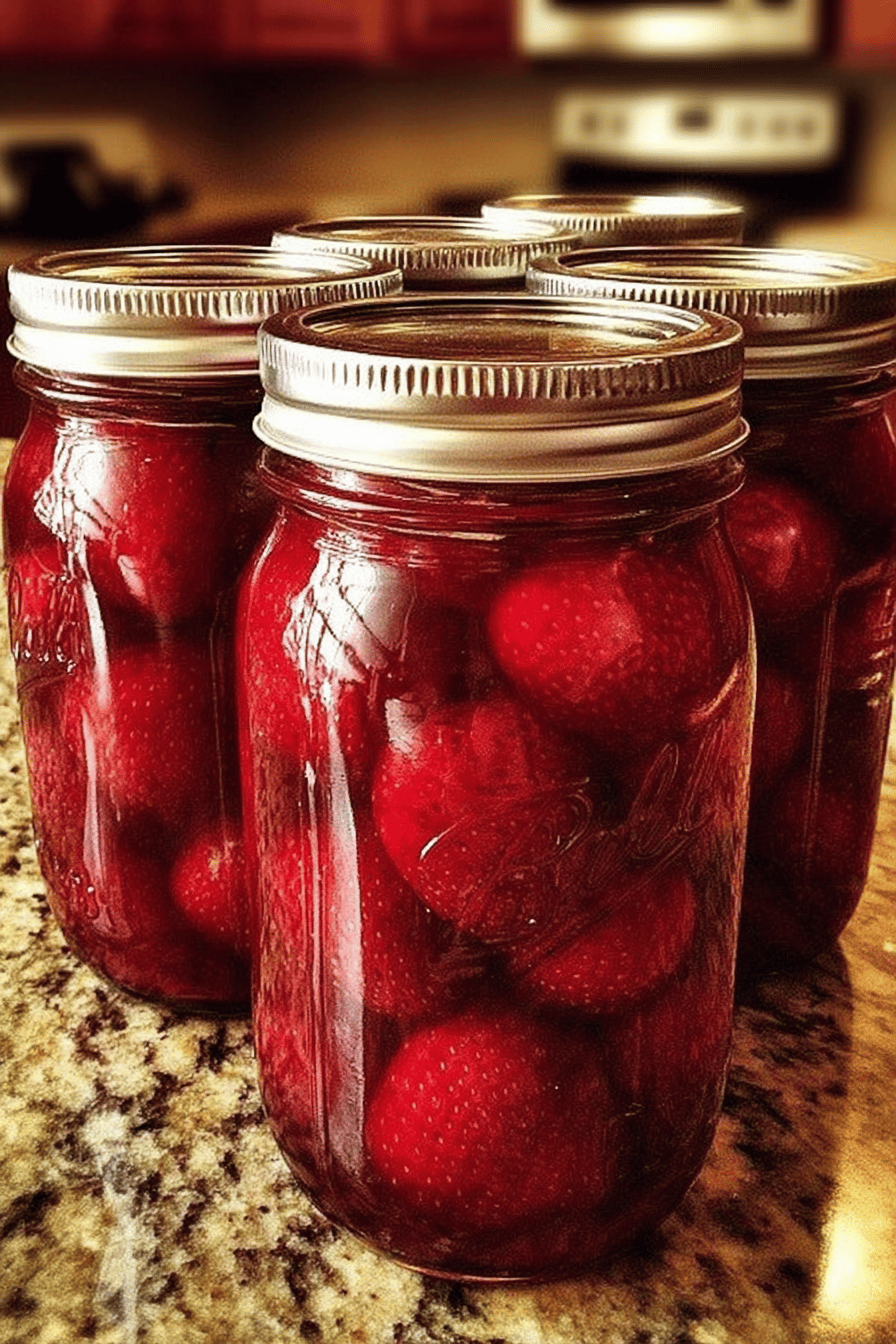 Homemade Canned Strawberries Recipe Guide final dish beautifully presented and ready to serve