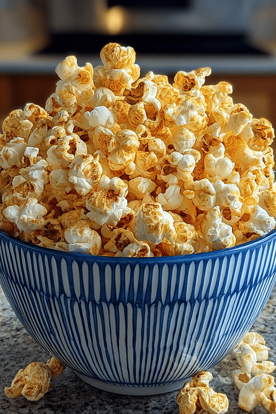 Homemade Kettle Corn Recipe: A Sweet and Salty Snack Classic final dish beautifully presented and ready to serve
