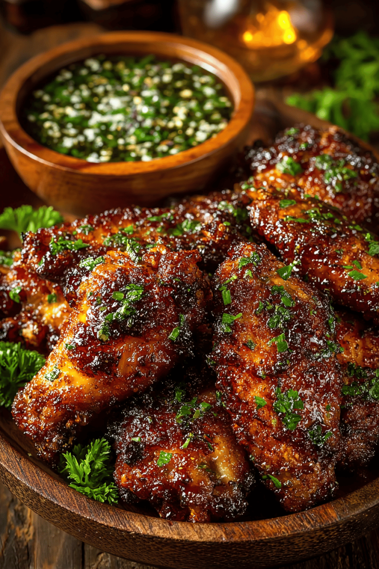 Honey Bourbon Chicken Wings Recipe