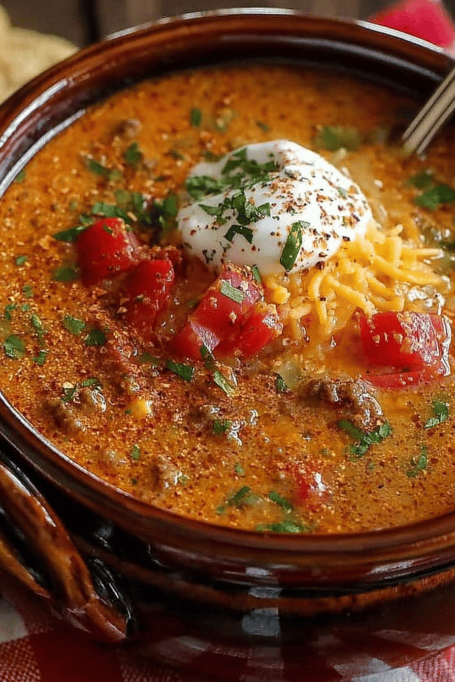 How to Make Creamy Beef Taco Soup at Home ingredients organized and measured on kitchen counter