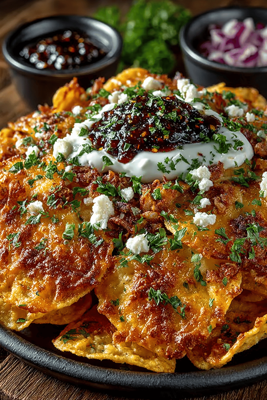 Irish Nachos Recipe A Crunchy and Flavorful Snack final dish beautifully presented and ready to serve