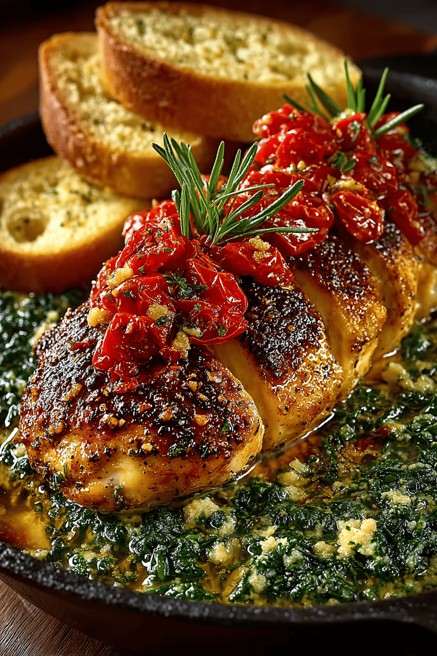 Italian Chicken Skillet Recipe A One-Pan Wonder for Weeknight Dinners ingredients organized and measured on kitchen counter