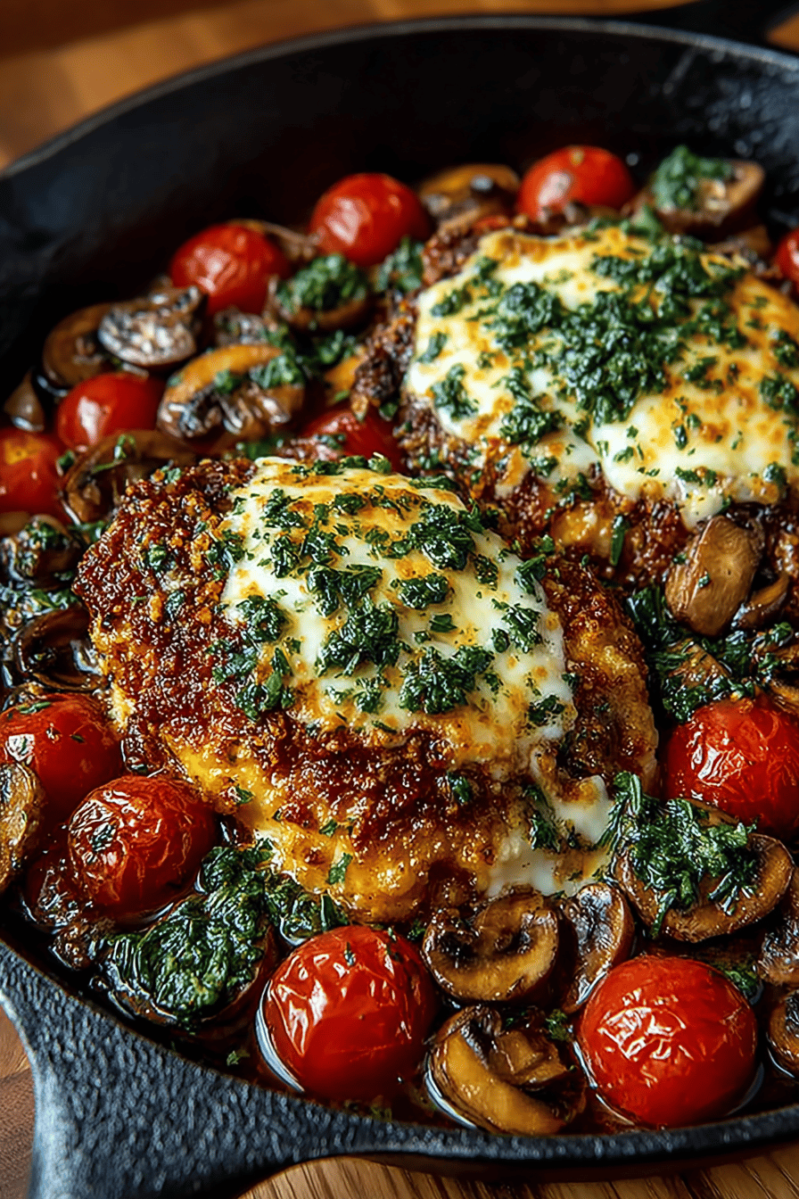 Italian Chicken Skillet Recipe A One-Pan Wonder for Weeknight Dinners slice on plate showing perfect texture and swirl pattern