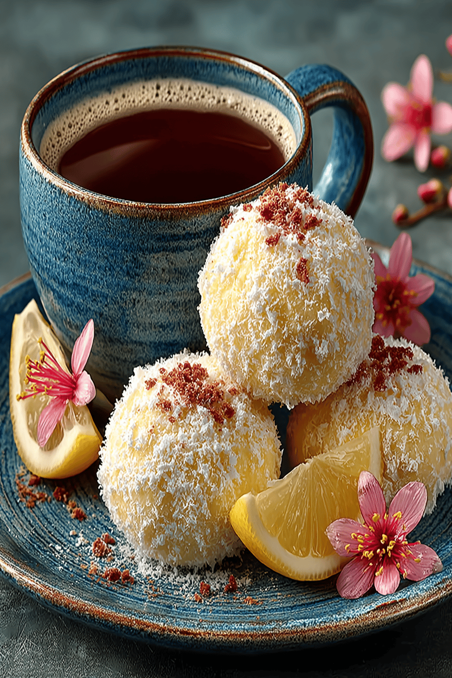 Lemon Blossoms Recipe Guide ingredients organized and measured on kitchen counter