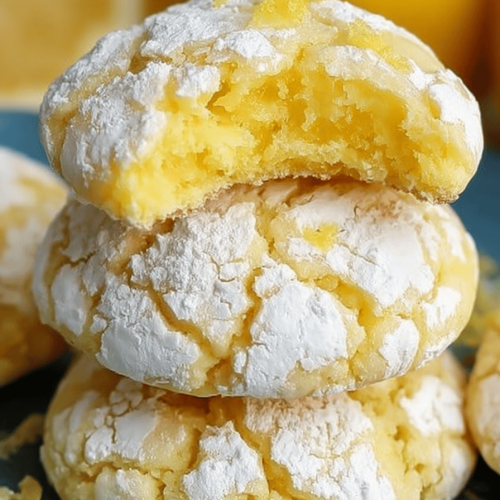 Lemon Crinkle Cookies Recipe Using Just 4 Simple Ingredients
