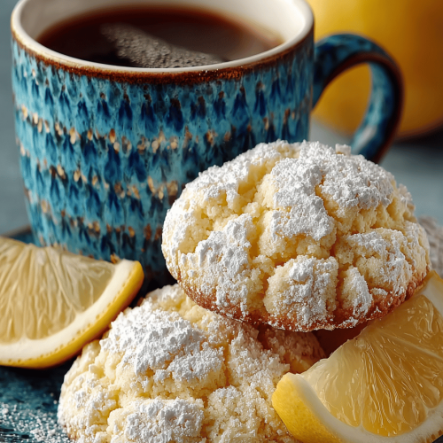 Lemon Gooey Butter Cookies Recipe
