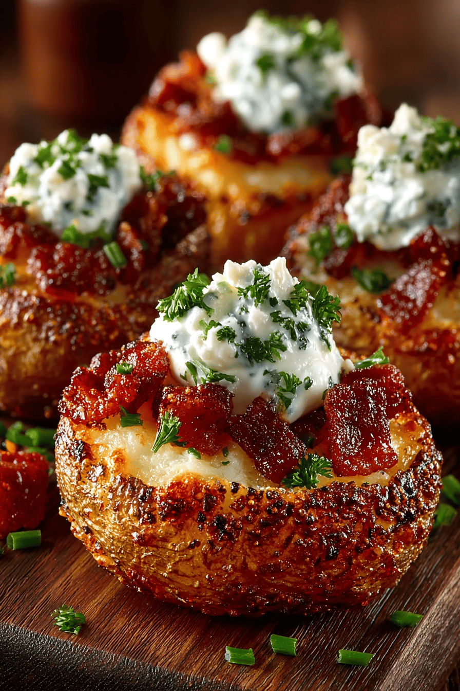 Loaded Baked Potato Rounds Recipe final dish beautifully presented and ready to serve
