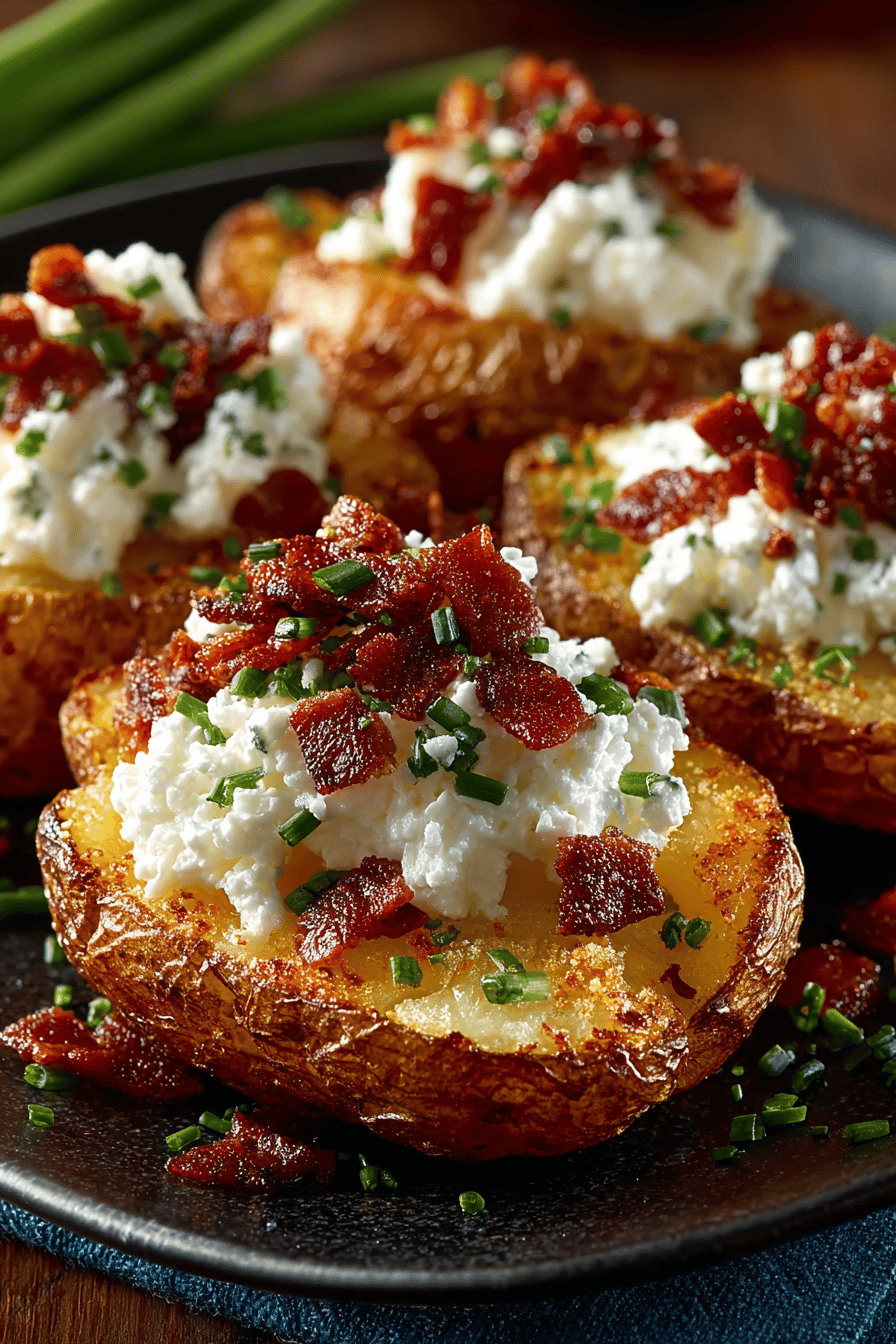 Loaded Baked Potato Rounds Recipe slice on plate showing perfect texture and swirl pattern
