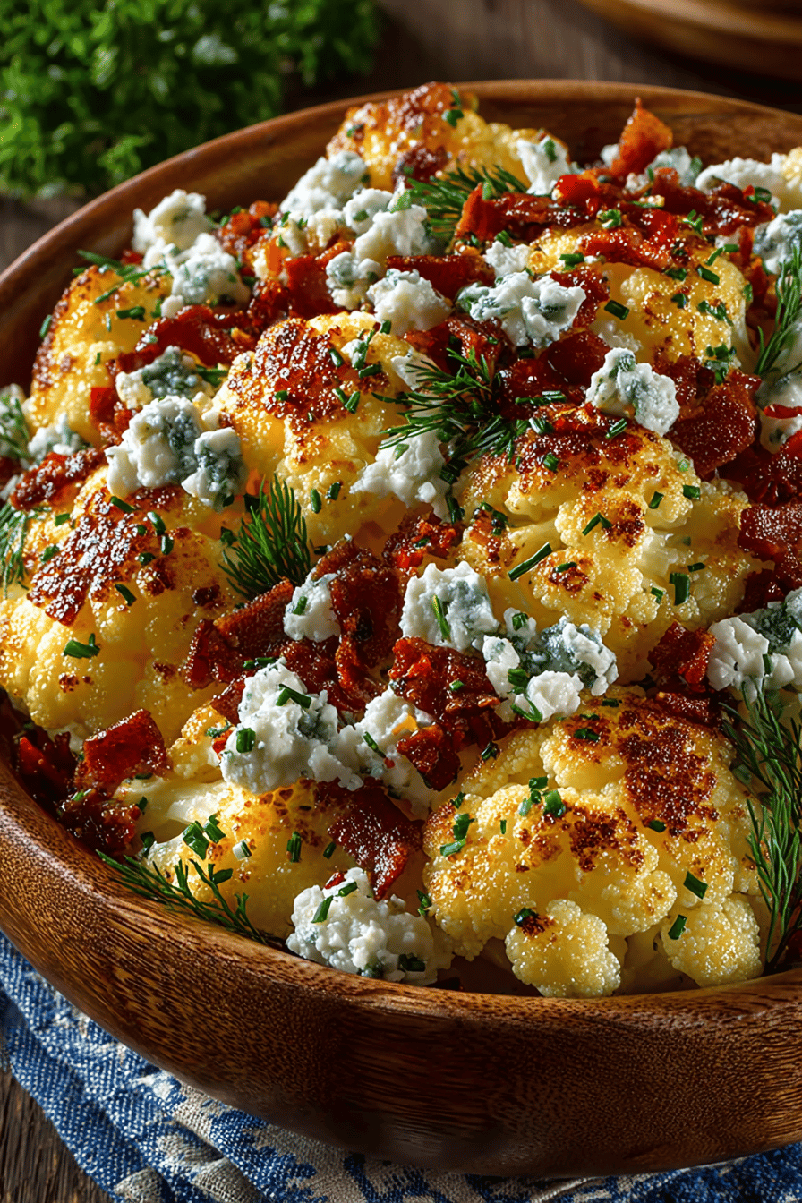 Loaded Cauliflower Salad Recipe A Low Carb Delight ingredients organized and measured on kitchen counter