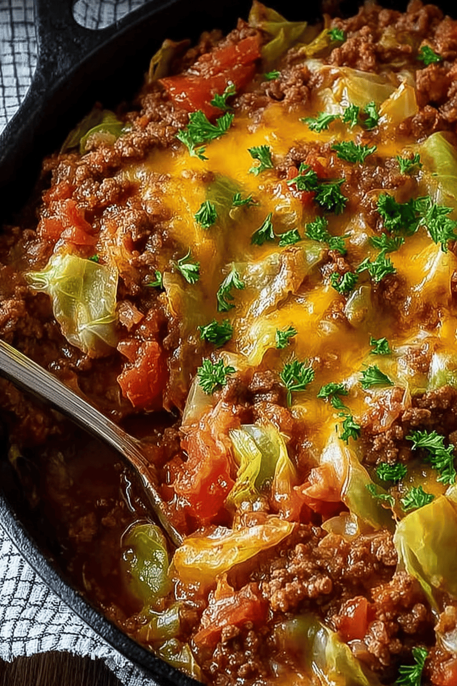 Low Carb Unstuffed Cabbage Casserole Recipe