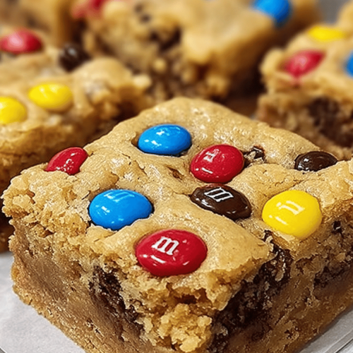 M&M Cookie Bars Recipe