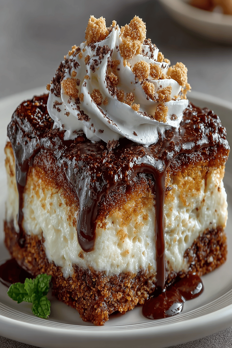Make Your Own Earthquake Cake A Deliciously Unique Dessert Experience slice on plate showing perfect texture and swirl pattern