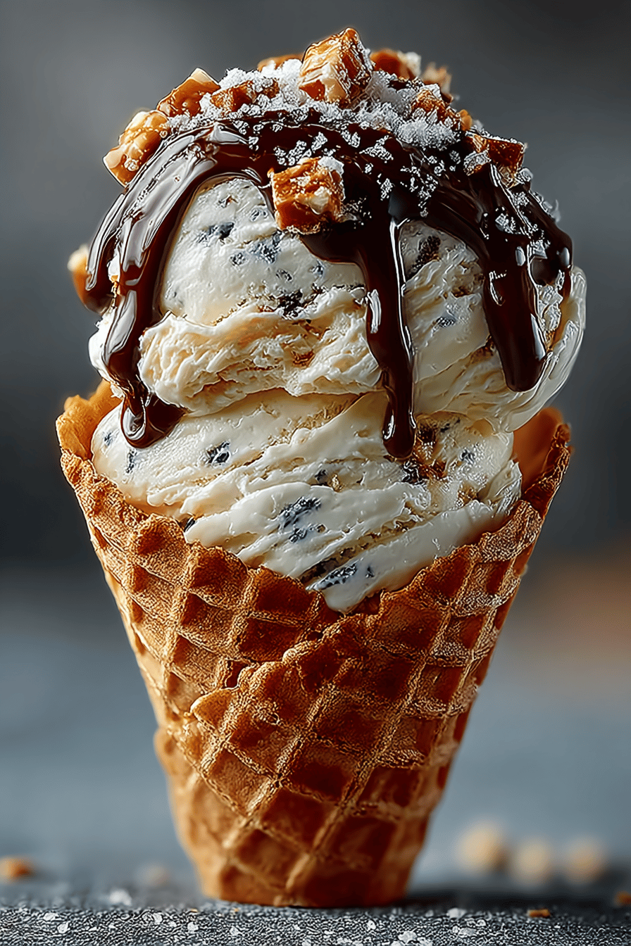 Malted Milk Toffee Crunch Ice Cream Recipe ingredients organized and measured on kitchen counter