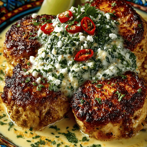 Mexican Chicken Topped with Cheese Sauce Recipe