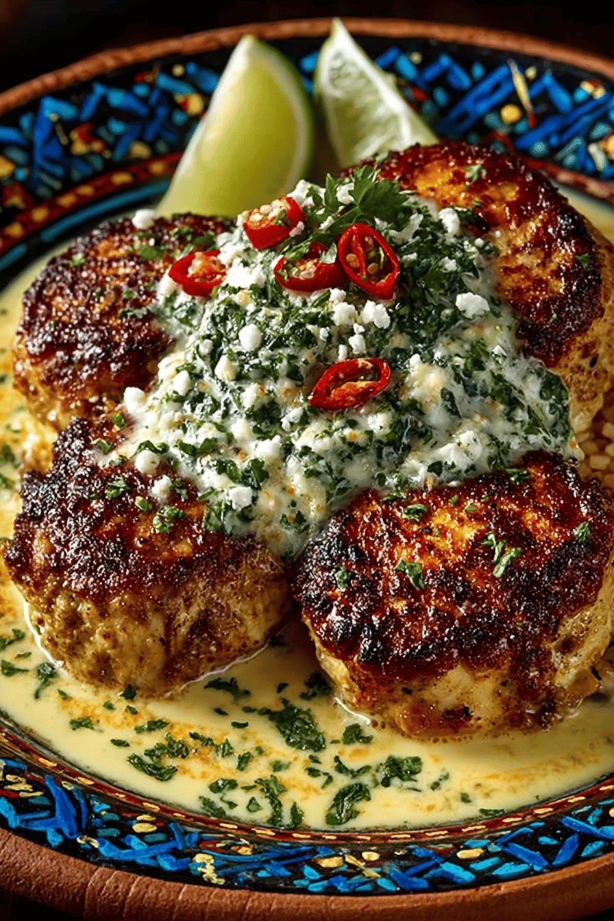 Mexican Chicken Topped with Cheese Sauce Recipe slice on plate showing perfect texture and swirl pattern