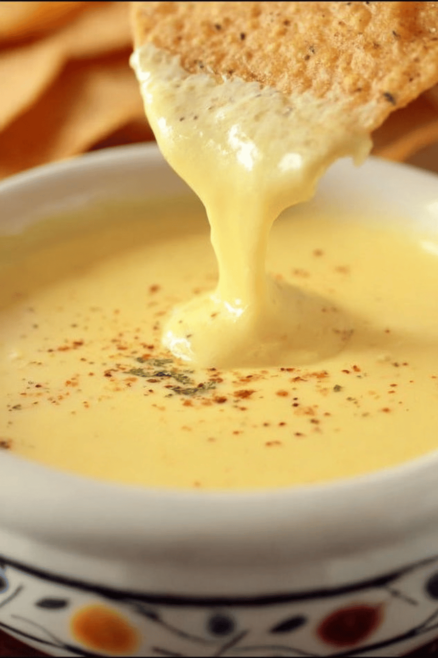 Mexican Restaurant-Style Cheese Dip Recipe ingredients organized and measured on kitchen counter