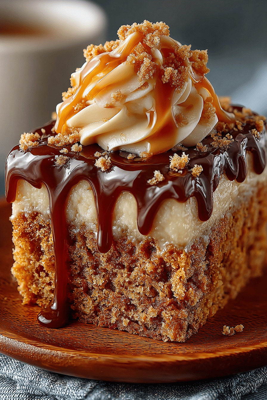 Michigan Maple Peanut Butter Sheet Cake Recipe final dish beautifully presented and ready to serve