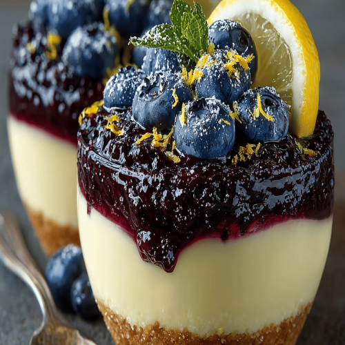 No-Bake Lemon Blueberry Dessert Recipe