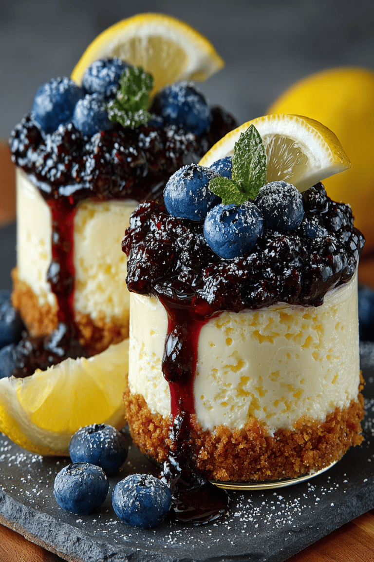 No-Bake Lemon Blueberry Dessert Recipe