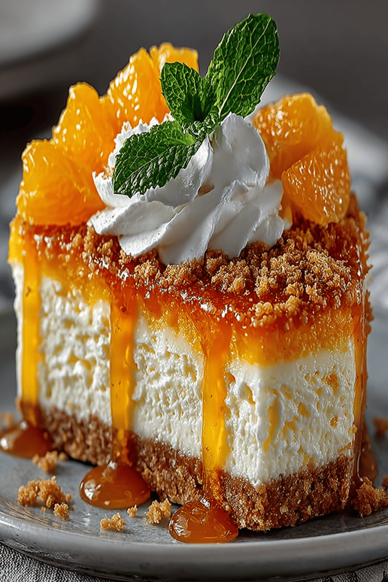 No-Bake Orange Creamsicle Cheesecake Recipe