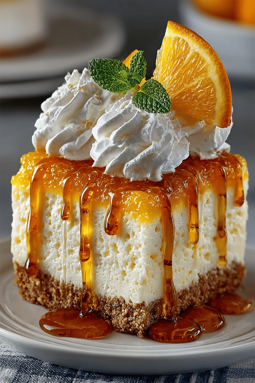 No-Bake Orange Creamsicle Cheesecake Recipe ingredients organized and measured on kitchen counter