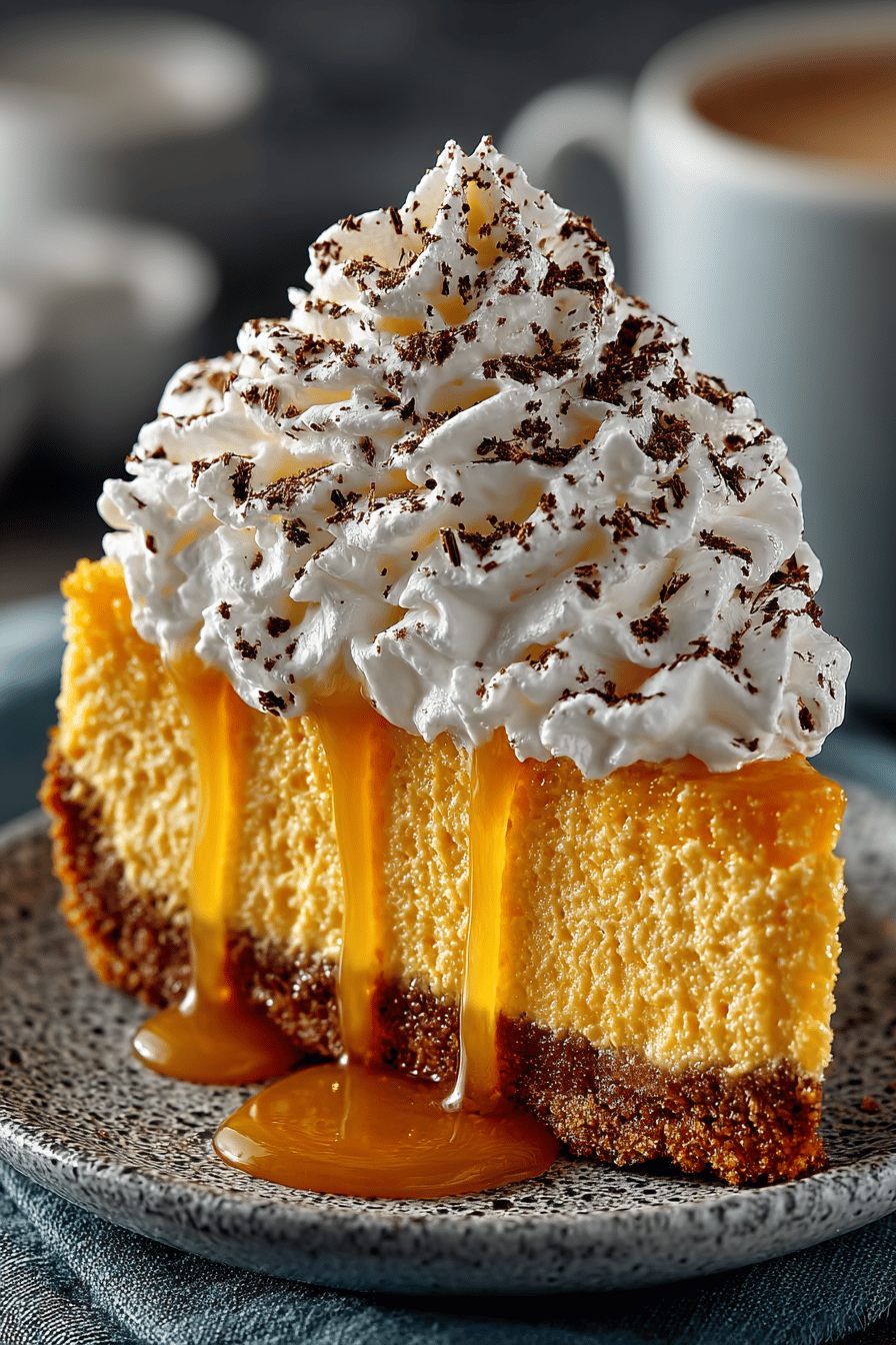 No-Bake Pumpkin Cheesecake Recipe final dish beautifully presented and ready to serve