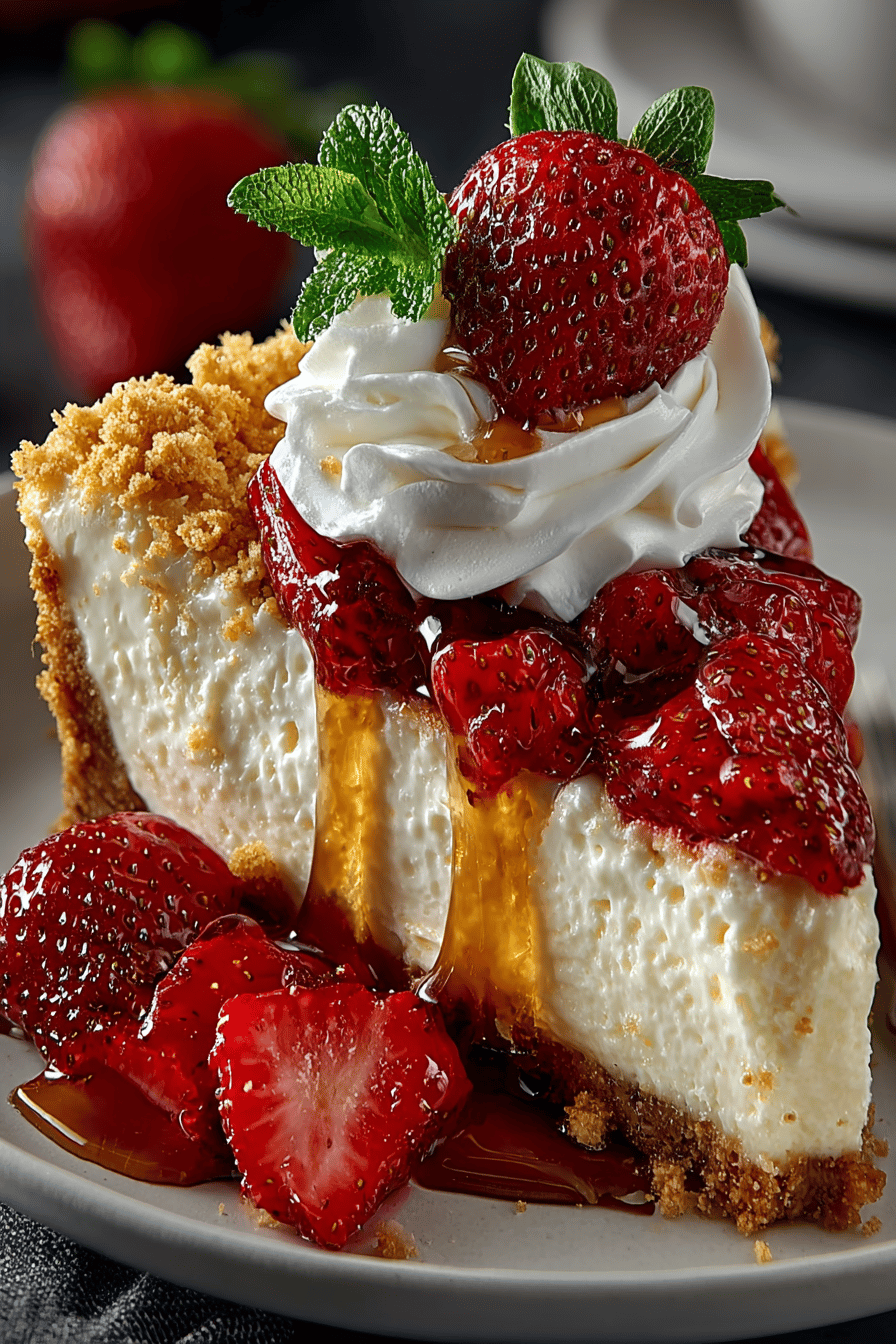 No-Bake Woolworth Cheesecake Recipe A Classic Delight slice on plate showing perfect texture and swirl pattern