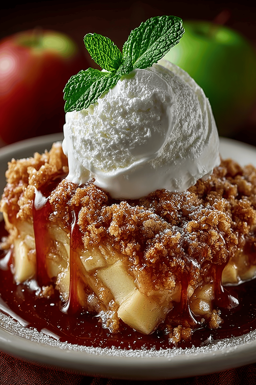 Old-Fashioned Apple Crisp Recipe ingredients organized and measured on kitchen counter