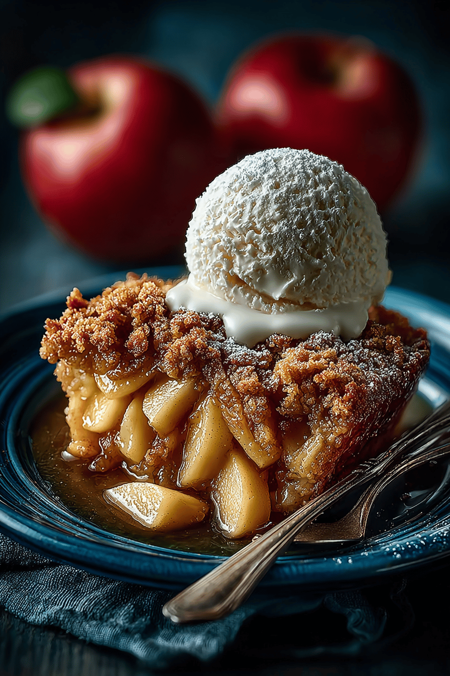 Old-Fashioned Apple Crisp Recipe final dish beautifully presented and ready to serve