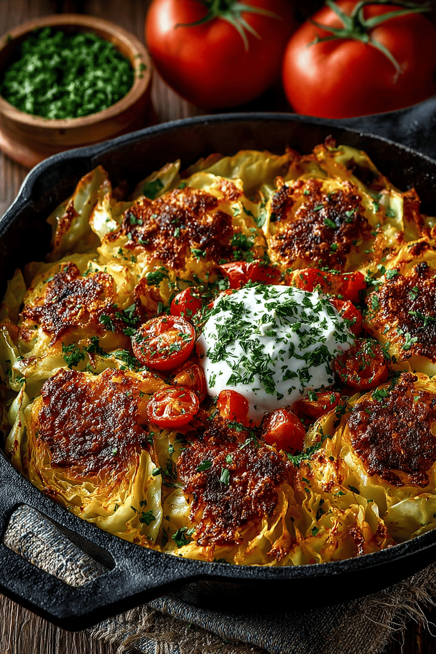 One-Pot Cabbage Casserole Recipe final dish beautifully presented and ready to serve