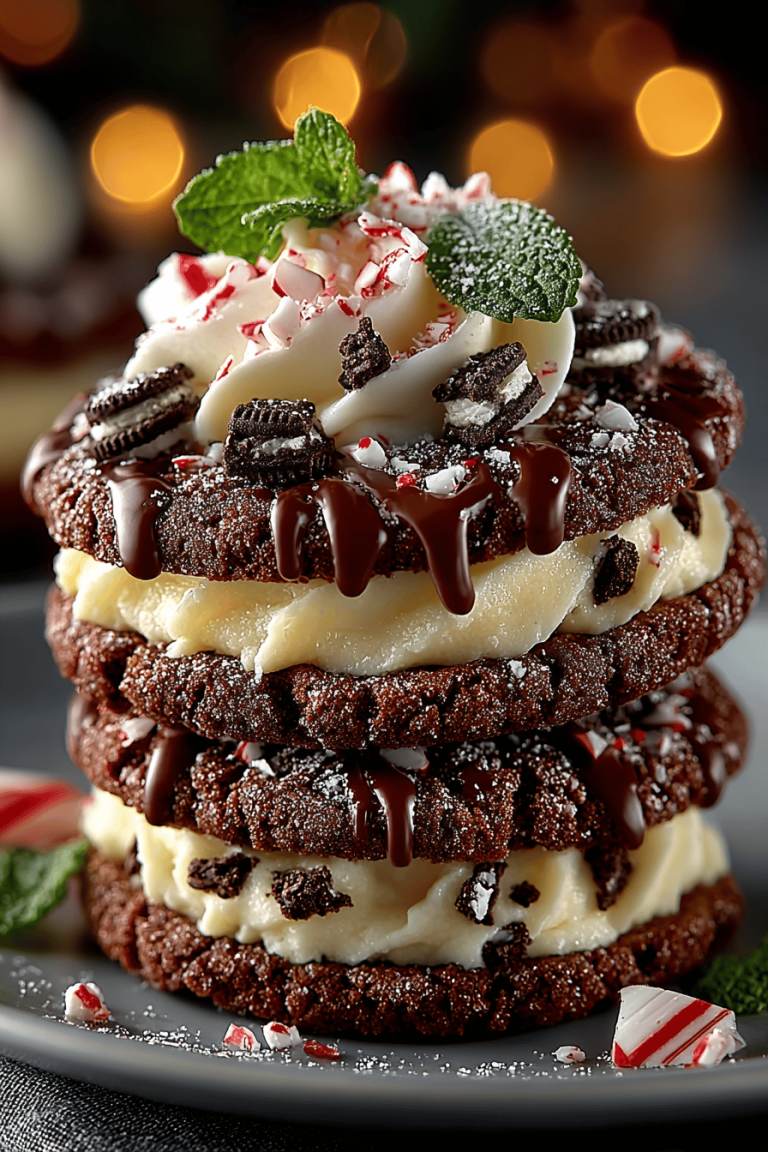 Oreo Peppermint Crunch Cookies Recipe