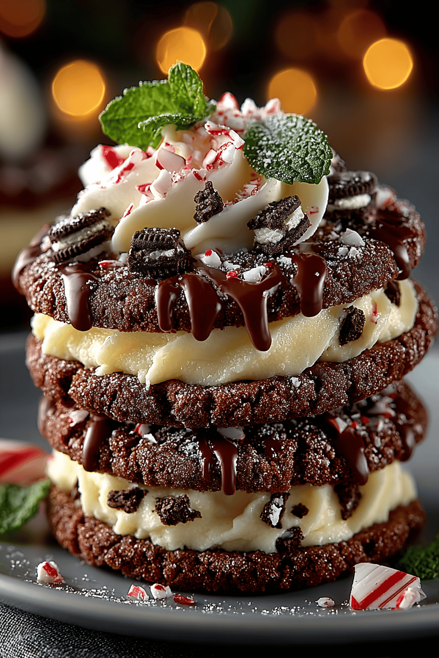 Oreo Peppermint Crunch Cookies Recipe