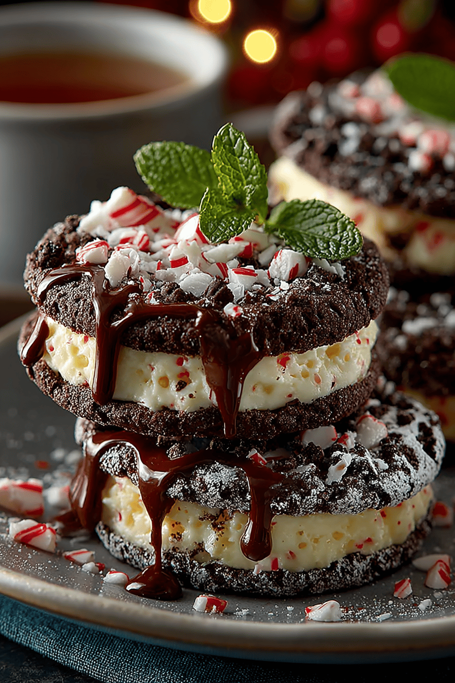 Oreo Peppermint Crunch Cookies Recipe ingredients organized and measured on kitchen counter