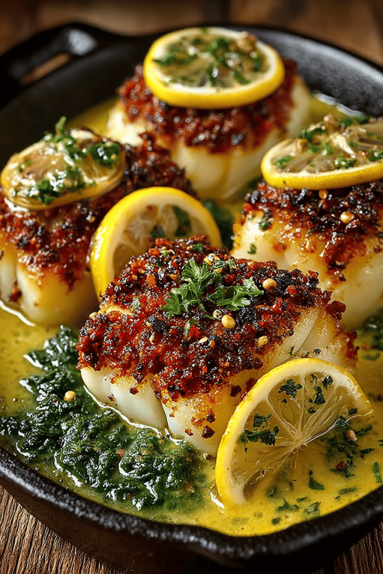 Pan-Fried Cod in Citrus Basil Butter Sauce Recipe