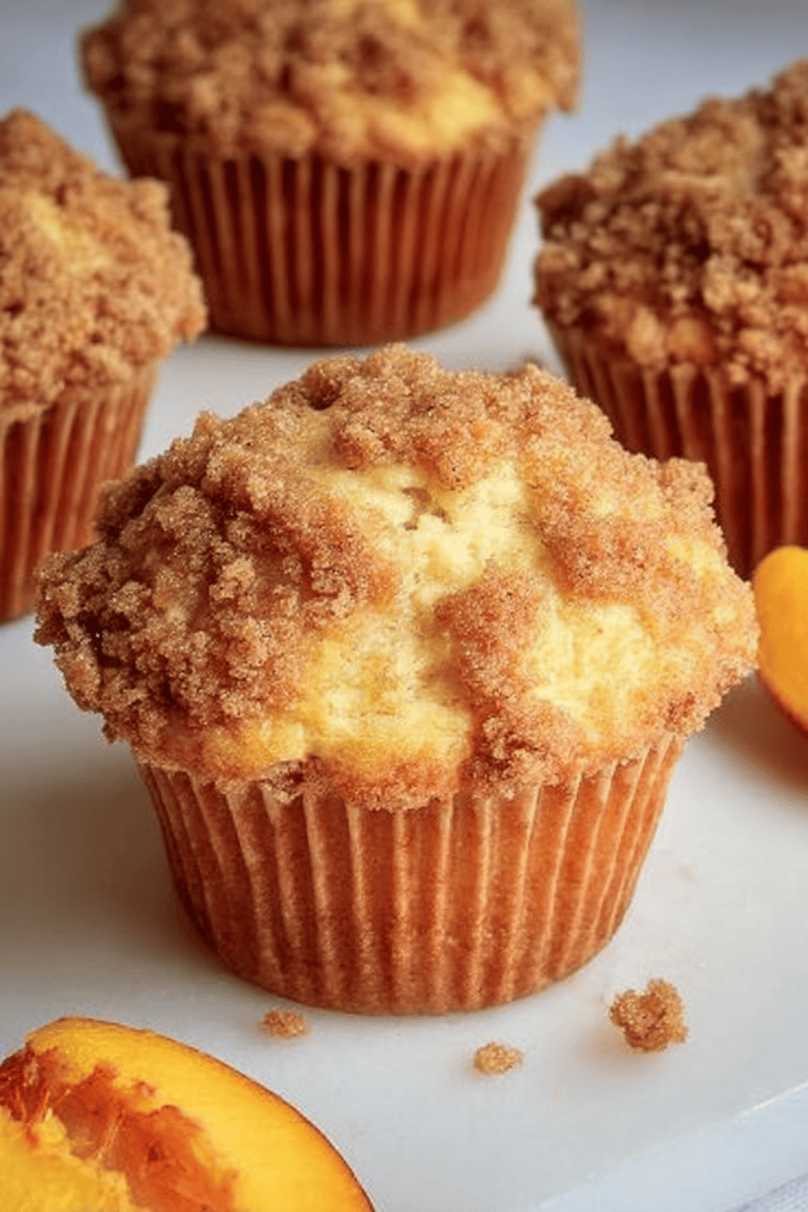 Peach Cobbler Muffins Recipe