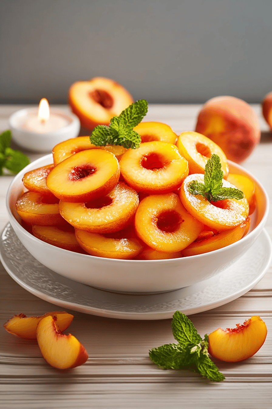 Peach Rings Recipe Guide final dish beautifully presented and ready to serve