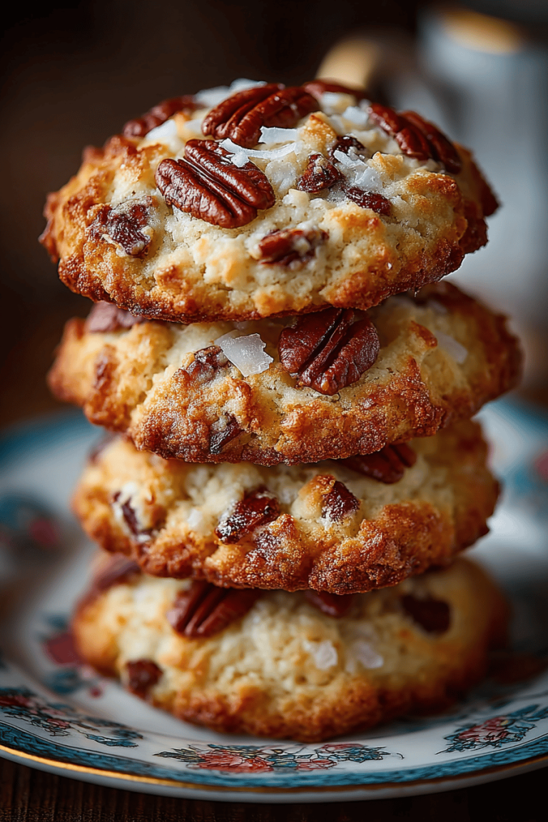 Pecan Coconut Praline Cookies Recipe